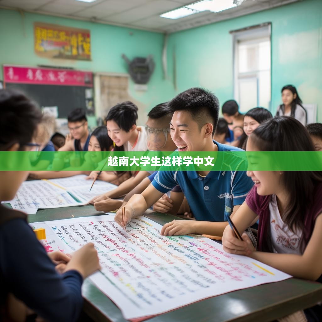 越南大学生学习中文的场景
