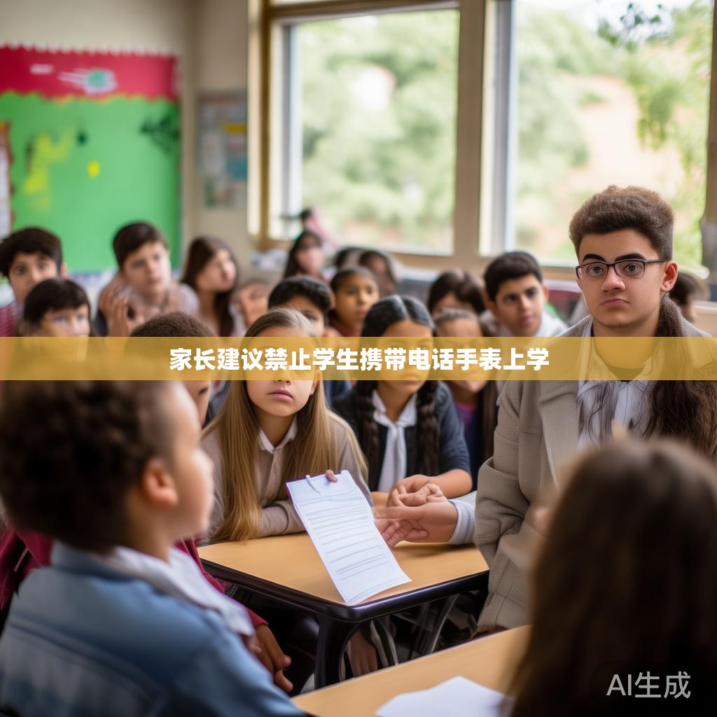 家长建议禁止学生携带电话手表上学