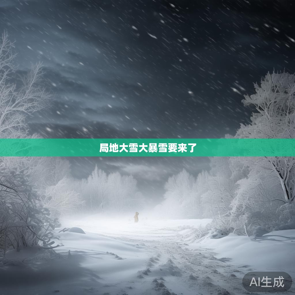 局地大雪大暴雪要来了