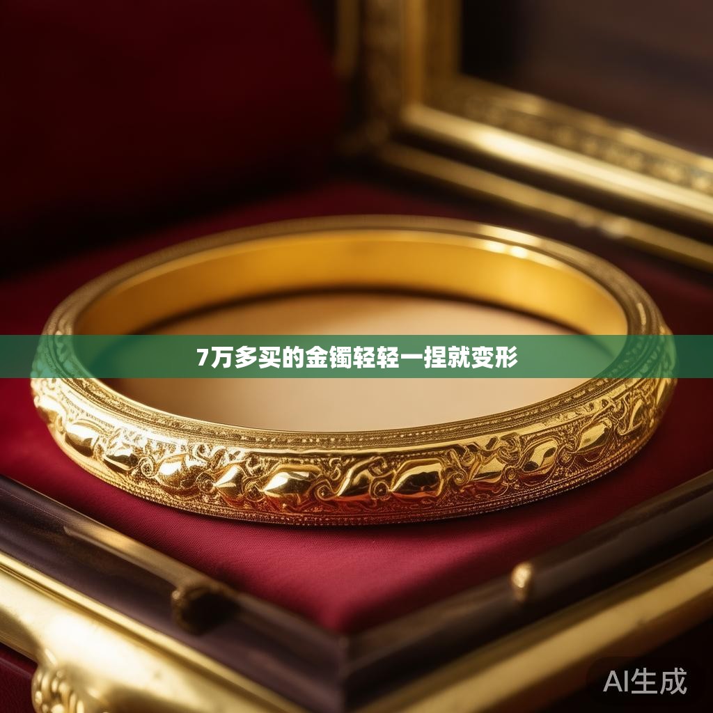 7万多买的金镯轻轻一捏就变形