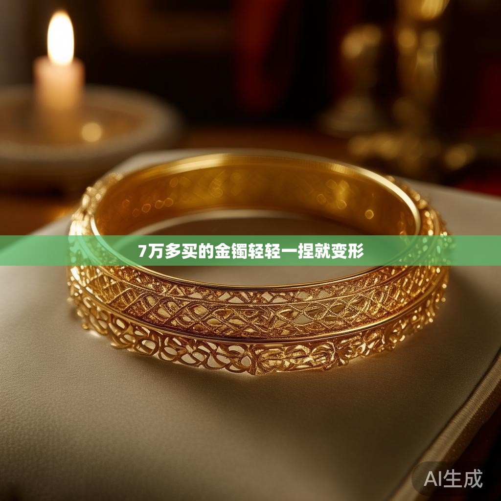 7万多买的金镯轻轻一捏就变形