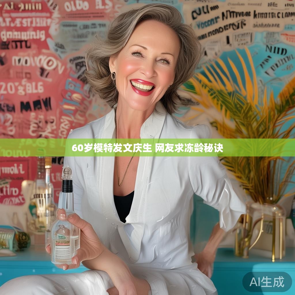 60岁模特庆生风采，网友热议冻龄秘诀