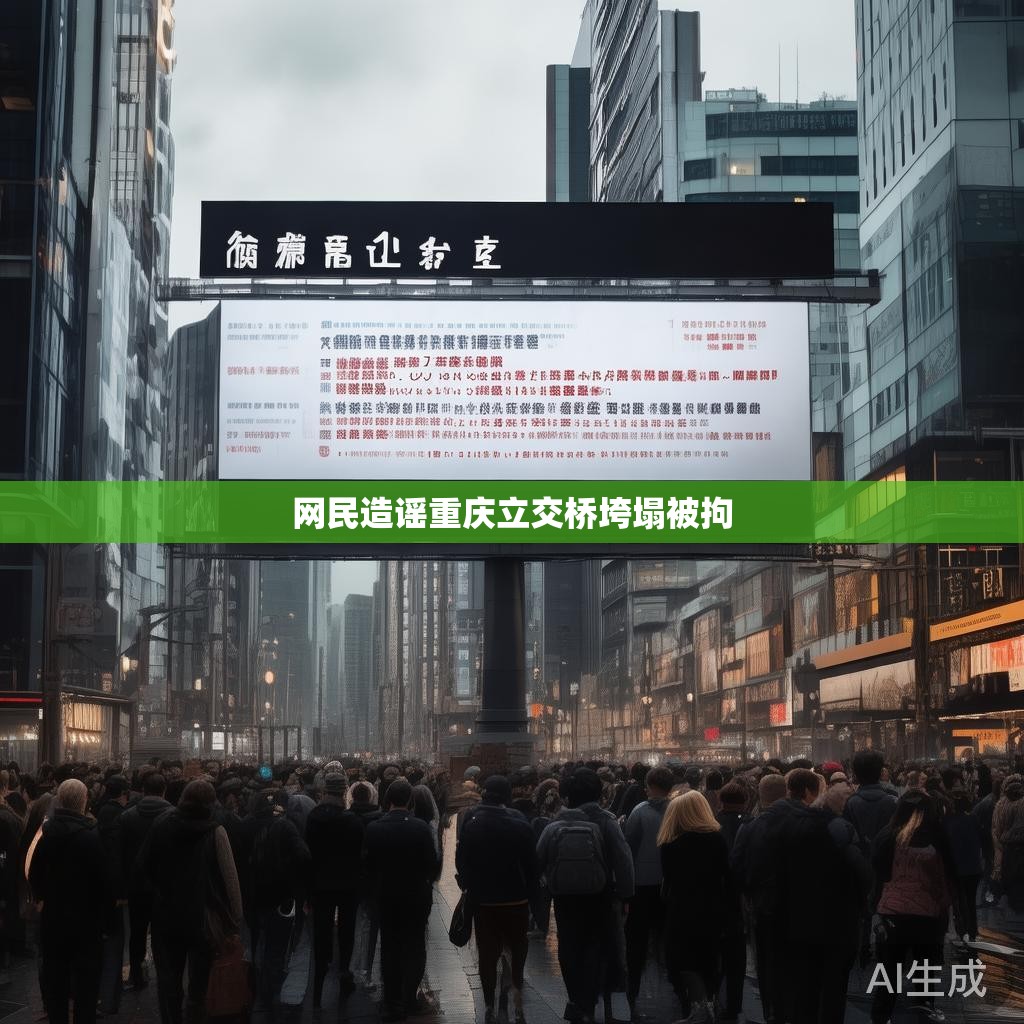 网民造谣重庆立交桥垮塌被拘