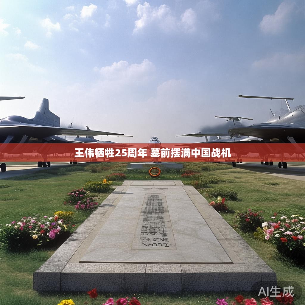 王伟烈士墓前，中国战机庄严列阵